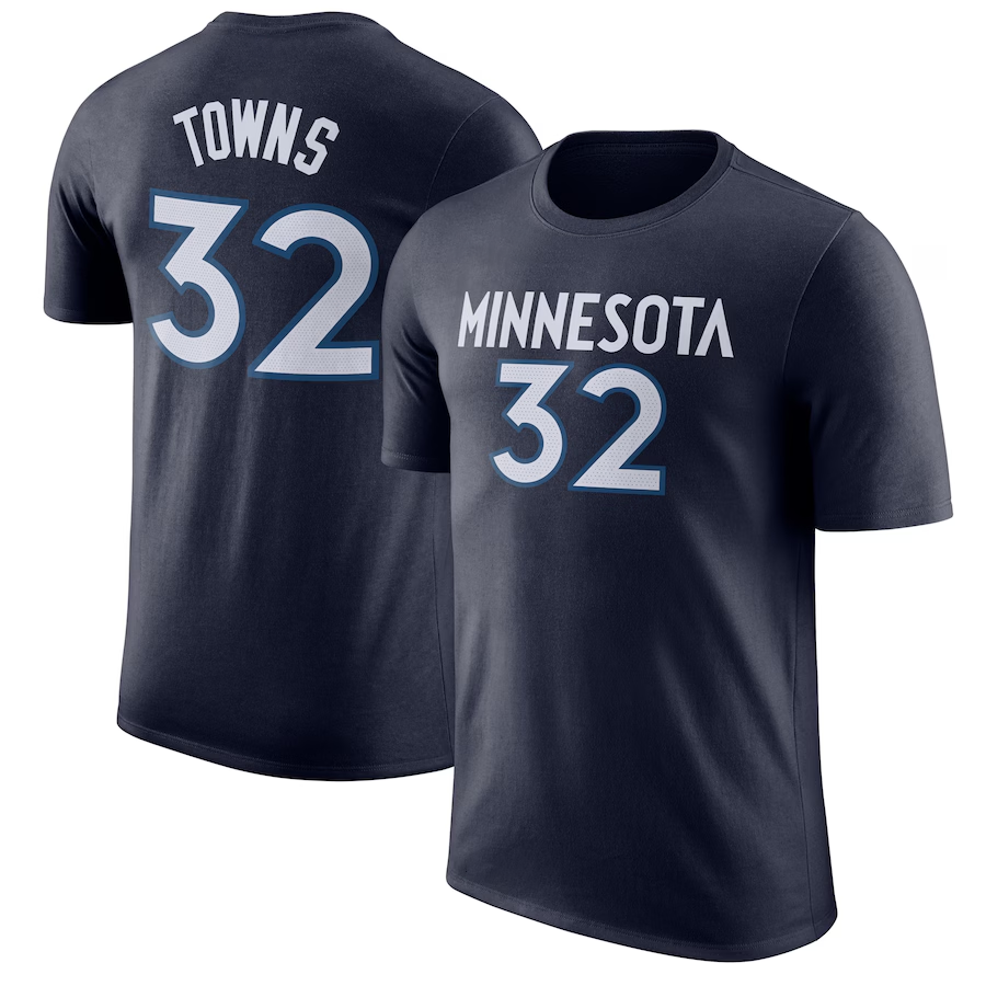 2024 NBA Minnesota Timberwolves #32 Towns Tshirts->nba t-shirts->Sports Accessory